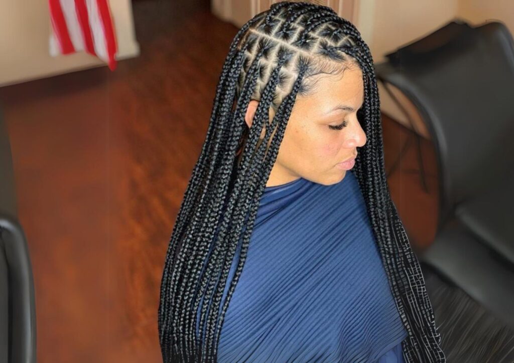 Medium Knotless Braids